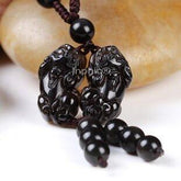 INPHIC-天然黑曜石貔貅吊墜 招財守財避邪項墜26